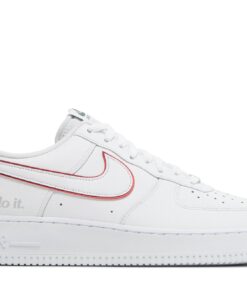 Nike Air Force 1 Low 'Just Do It White Noble Green Metallic Silver University Red' DQ0791-100
