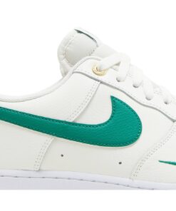 Alternative view of Nike Air Force 1 Low Sail/Malachite-White-Metallic Gold DQ7658-101 Nicesnk