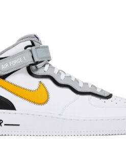 Nike Air Force 1 Mid Athletic Club White Yellow DH7451-101 Nicesnk