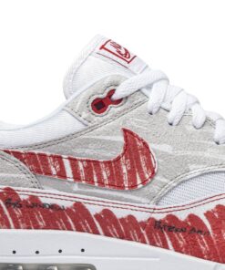Alternative view of Nike Air Max 1 'Sketch To Shelf - University Red' CJ4286-101