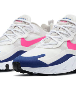 Alternative view of Nike Air Max 270 React White Pink Blue CU7833-101 Nicesnk