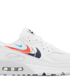 Nike Air Max 90 'Multi Swoosh - White Bright Crimson' FJ4223-100
