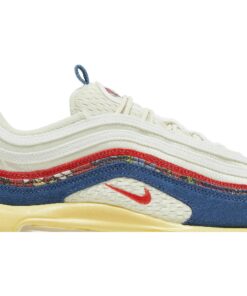 Alternative view of Nike Air Max 97 Coconut Milk Fossil Denim Red DV1486-162 Nicesnk