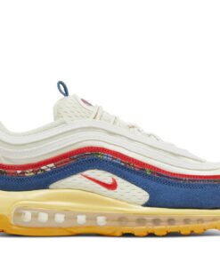 Nike Air Max 97 Coconut Milk Fossil Denim Red DV1486-162 Nicesnk