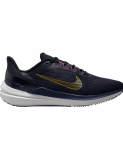 Nike Air Winflo 9 Black Gold Suede DD6203-007 Nicesnk