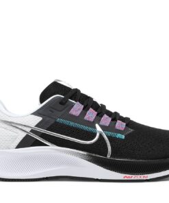Nike Air Zoom Pegasus 38 Black Metallic Silver CW7356-003 Nicesnk