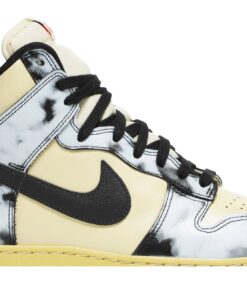 Alternative view of Nike Dunk High 1985 'Black Acid Wash' DD9404-700