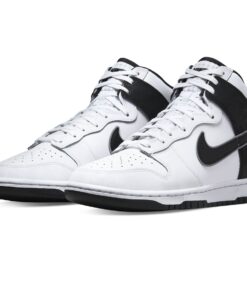 Alternative view of Nike Dunk High Retro SE 'White Black'