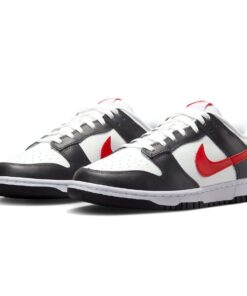 Alternative view of Nike Dunk Low 'Black White Red'
