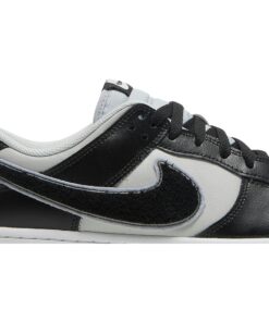 Alternative view of Nike Dunk Low Chenille Swoosh DQ7683-001 Nicesnk