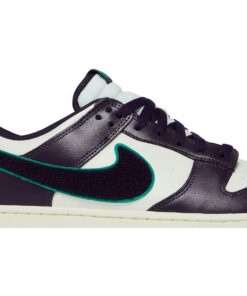Alternative view of Nike Dunk Low Chenille Swoosh 'Sail Grand Purple' DQ7683-100