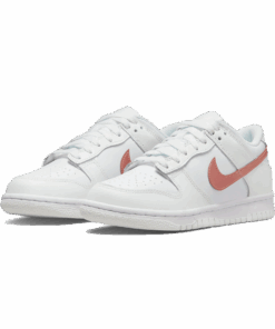 Alternative view of Nike Dunk Low GS 'White Metallic Red Bronze'