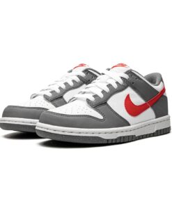 Alternative view of Nike Dunk Low Next Nature GS 'Smoke Grey Light Crimson'