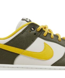 Alternative view of Nike Dunk Low Premium 'Cargo Khaki Vivid Sulfur' FV3629-371