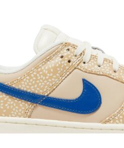 Alternative view of Nike Dunk Low PRM Sesame/Blue Swoosh DZ4853-200 Nicesnk