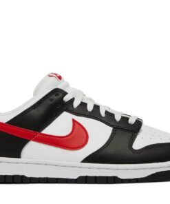Nike Dunk Low Red Swoosh Panda FB3354-001 Nicesnk