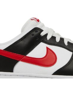 Alternative view of Nike Dunk Low Red Swoosh Panda FB3354-001 Nicesnk