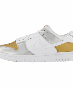 Nike Dunk Low SE Wmns 'White Metallic Gold Silver'