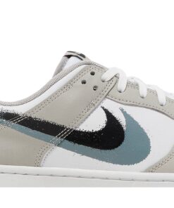 Alternative view of Nike Dunk Low Stencil Swoosh FD0661-100 Nicesnk