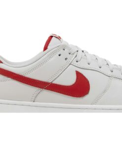 Alternative view of Nike Dunk Low Vast Grey Varsity Red FJ0832-011 Nicesnk