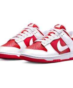 Alternative view of Nike Dunk Low 'White University Red'