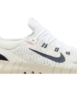 Alternative view of Nike Free Run 5.0 White Obsidian CZ1884-103 Nicesnk