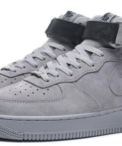 Alternative view of Nike Reigning Champ x Nike Air Force 1 Mid Grey Black 807618-200 Nicesnk