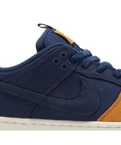 Alternative view of Nike SB Dunk Low Pro Midnight Navy Desert Ochre DX6775-400 Nicesnk