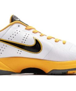 Alternative view of Nike Zoom Kobe 5 White Black Del Sol Metallic Silver 386430-104 Nicesnk