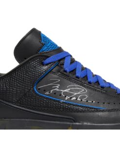 Alternative view of Off-White x Air Jordan 2 Retro Low SP 'Black Royal' DJ4375-004
