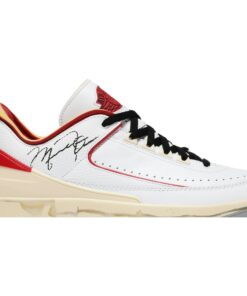 Alternative view of Off-White x Air Jordan 2 Retro Low SP White Red DJ4375-106 Nicesnk