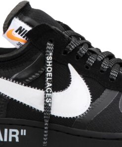 Alternative view of Off-White x Nike Air Force 1 Low Black AO4606-001 Nicesnk