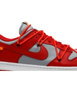 Alternative view of Off-White x Nike Dunk Low University Red  CT0856-600 Nicesnk