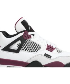 Alternative view of Paris Saint-Germain x Air Jordan 4 Retro Bordeaux CZ5624-100 Nicesnk
