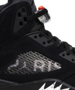 Alternative view of Paris Saint-Germain x Air Jordan 5 Retro Paris Saint-Germain AV9175-001 Nicesnk