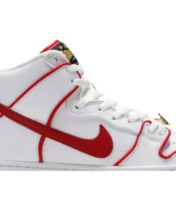 Alternative view of Paul Rodriguez x Nike SB Dunk High Premium Boxing CT6680-100 Nicesnk