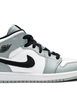 (Preschool) Air Jordan 1 Mid Light Smoke Grey 640734-092 Nicesnk