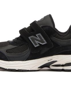 (Preschool) New Balance 2002R Hook & Loop Black White PV2002BK Nicesnk