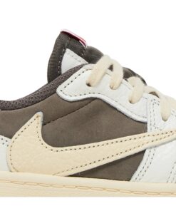 Alternative view of (Preschool) Travis Scott x Air Jordan 1 Low OG Reverse Mocha DO5442-162 Nicesnk