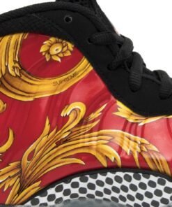 Alternative view of Supreme x Nike Air Foamposite One SP Red 652792-600 Nicesnk