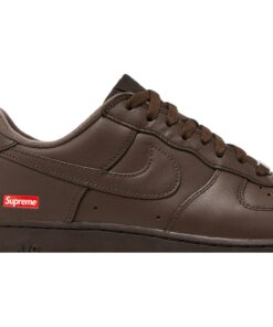 Alternative view of Supreme x Nike Air Force 1 Low Baroque Brown CU9225-200 Nicesnk