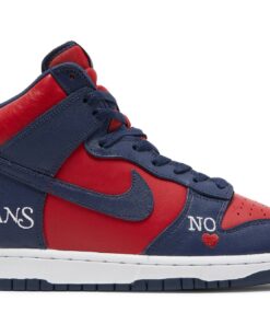 Supreme x Nike SB Dunk High 'By Any Means Navy' DN3741-600