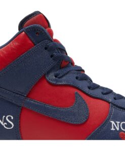 Alternative view of Supreme x Nike SB Dunk High 'By Any Means Navy' DN3741-600