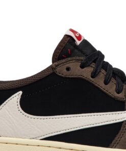Alternative view of Travis Scott x Air Jordan 1 Low Mocha CQ4277-001 Nicesnk