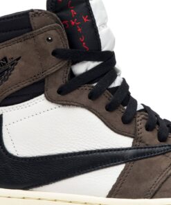Alternative view of Travis Scott x Air Jordan 1 Retro High OG Mocha CD4487-100 Nicesnk