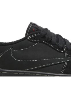 Alternative view of Travis Scott x Air Jordan 1 Retro Low OG SP Black Phantom DM7866-001 Nicesnk