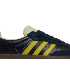 Alternative view of Wales Bonner x adidas Samba Collegiate Navy Yellow S42595 Nicesnk