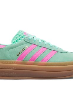 (Women) adidas Gazelle Bold Pulse Mint Screaming Pink H06125 Nicesnk