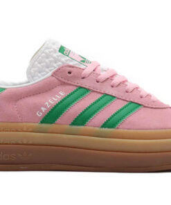 (Women) adidas Gazelle Bold True Pink Green IE0420 Nicesnk
