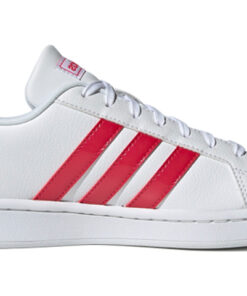 Alternative view of (Women) adidas neo Grand Court White Red EE9688 Nicesnk